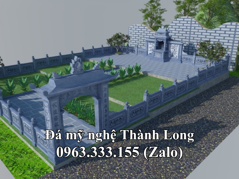 Bản vẽ thiết kế khu lăng mộ đá - Mẫu 16