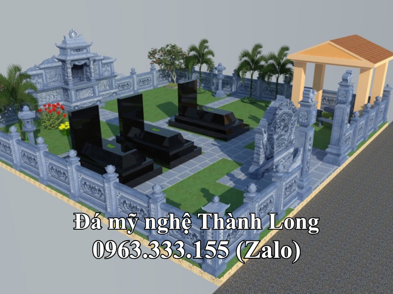 Bản vẽ thiết kế khu lăng mộ đá - Mẫu 05