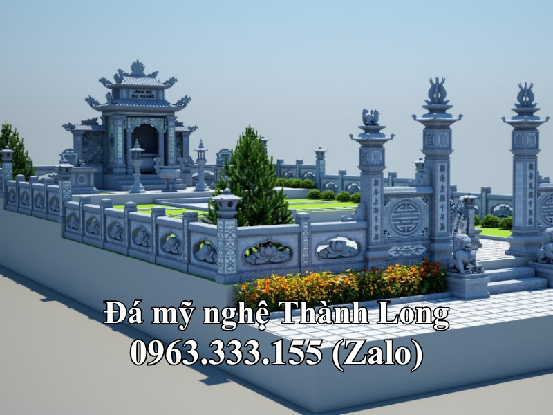 Bản vẽ thiết kế khu lăng mộ đá - Mẫu 06